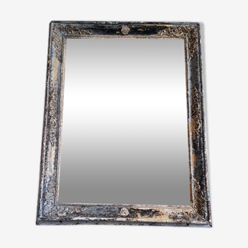 Mercury mirror frame wood and stucco twentieth 51.5x39.5cm