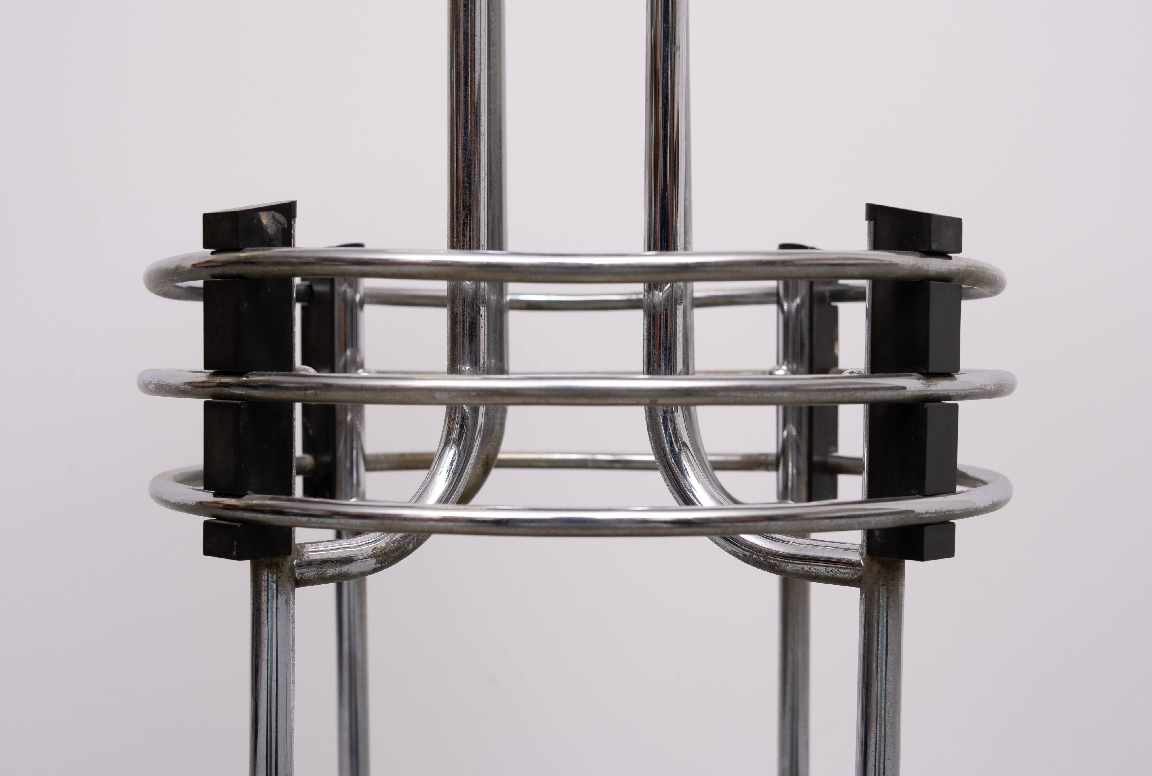 Art Deco plant stand and Umbrella 1930s Demeyere Belgium