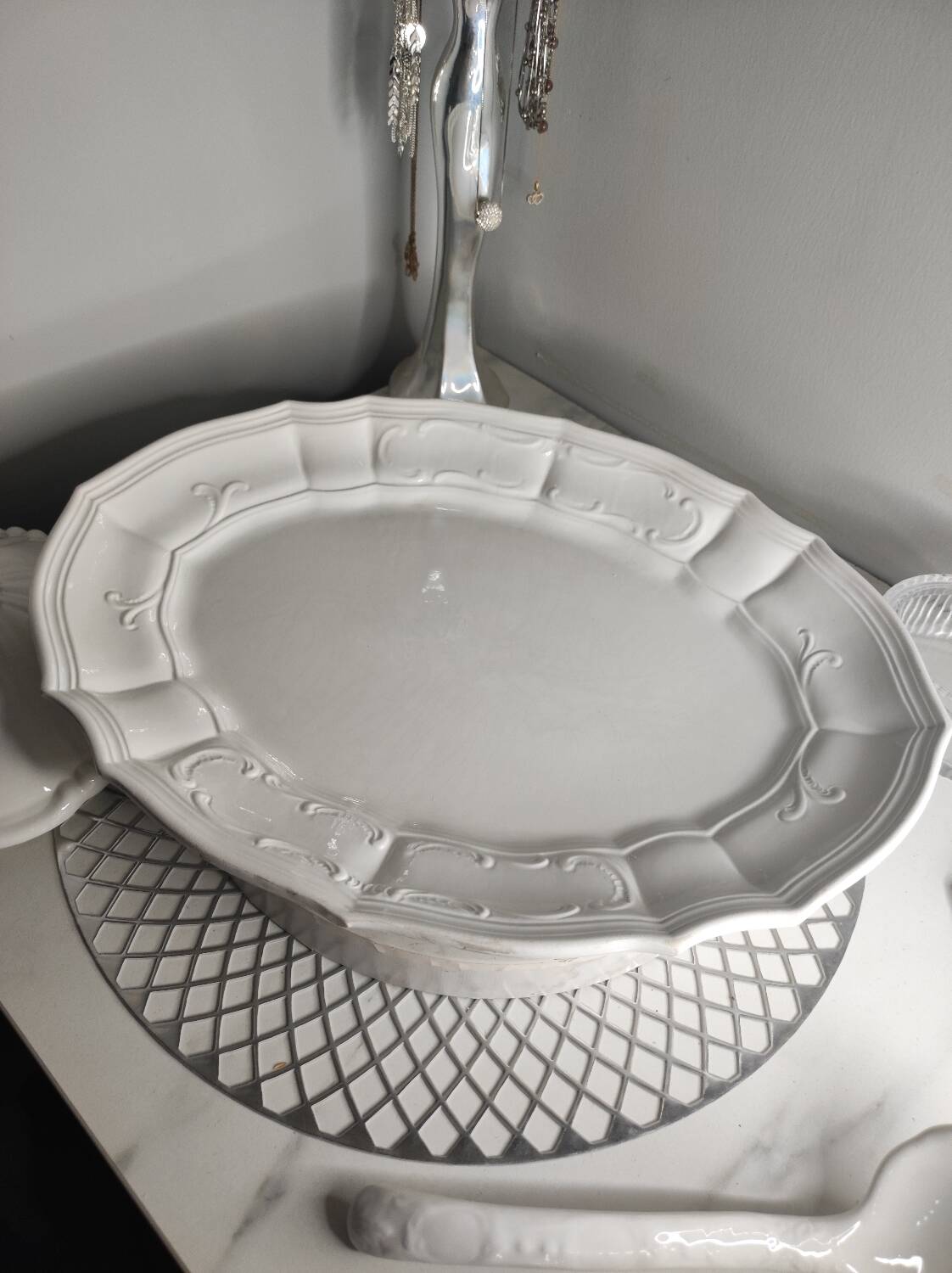 White porcelain soup tureen