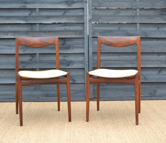 Pair of rosewood chairs
