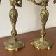 Pair of Louis XV style gilt bronze candlesticks / candelabras - H: 49 cm