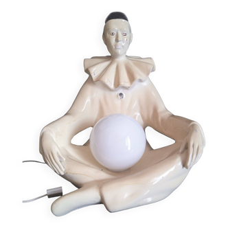 Resin night light with the character of Pierrot, h - 37 cm., 1950s