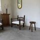 Miroir osier tressé Italie années 60 ovale