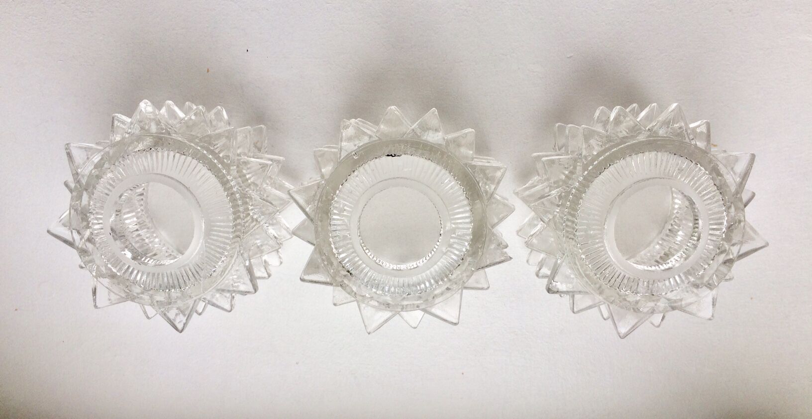 Chiseled glass hanging