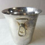 Seau à glaçon en argent massif décor art deco 460 gr