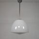 Old school lamp with large glass ball in opal glass, 1930s