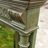 Antique olive green mirror