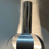 chrome and brushed steel pendant light