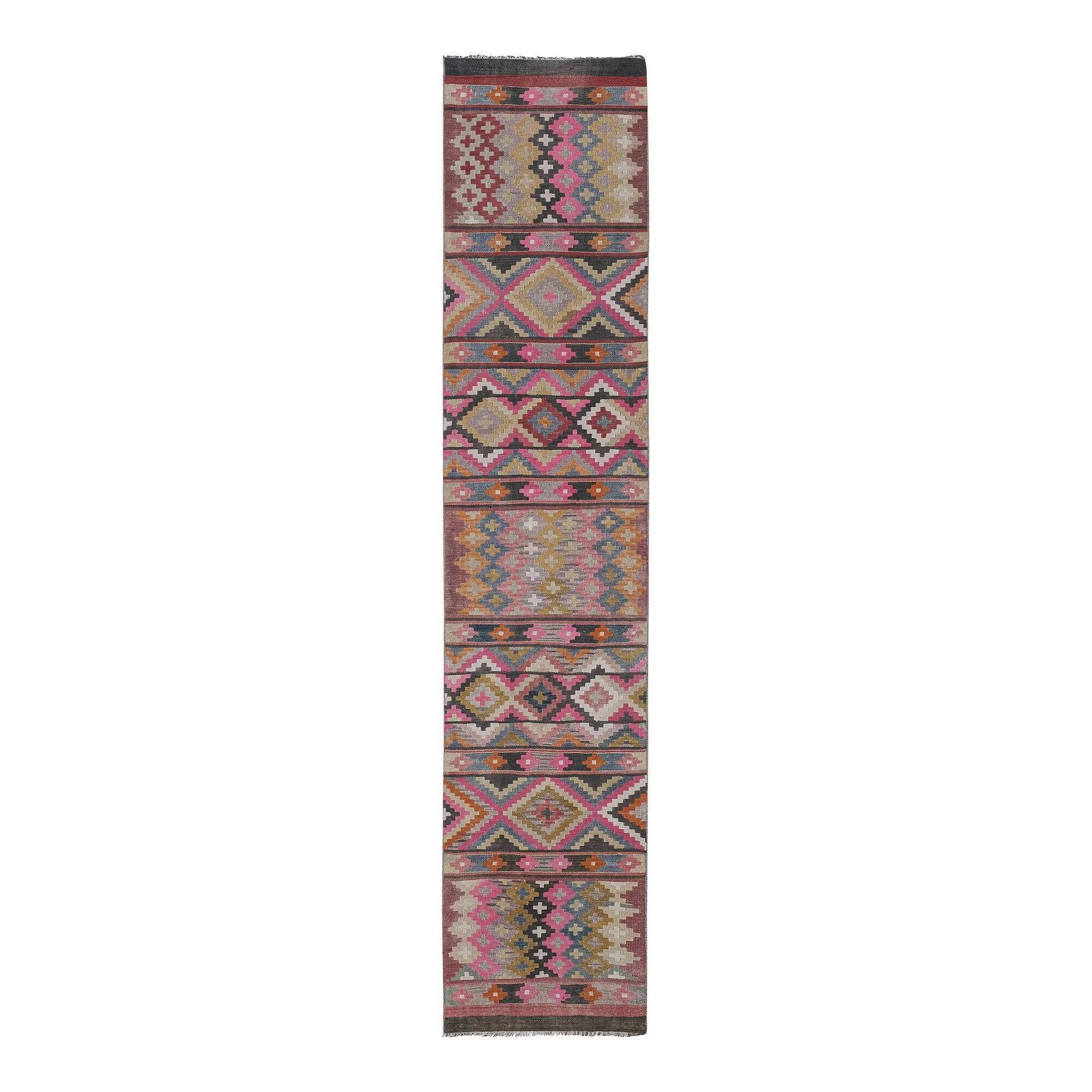 Tapis de couloir turc vintage 76x372 cm