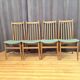 Ensemble de quatre chaises Casala, Allemagne, années 1960.