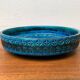 Grand bol en poterie Rimini Blu de style mi-siècle par Aldo Londi pour Bitossi, Italie, années 1960