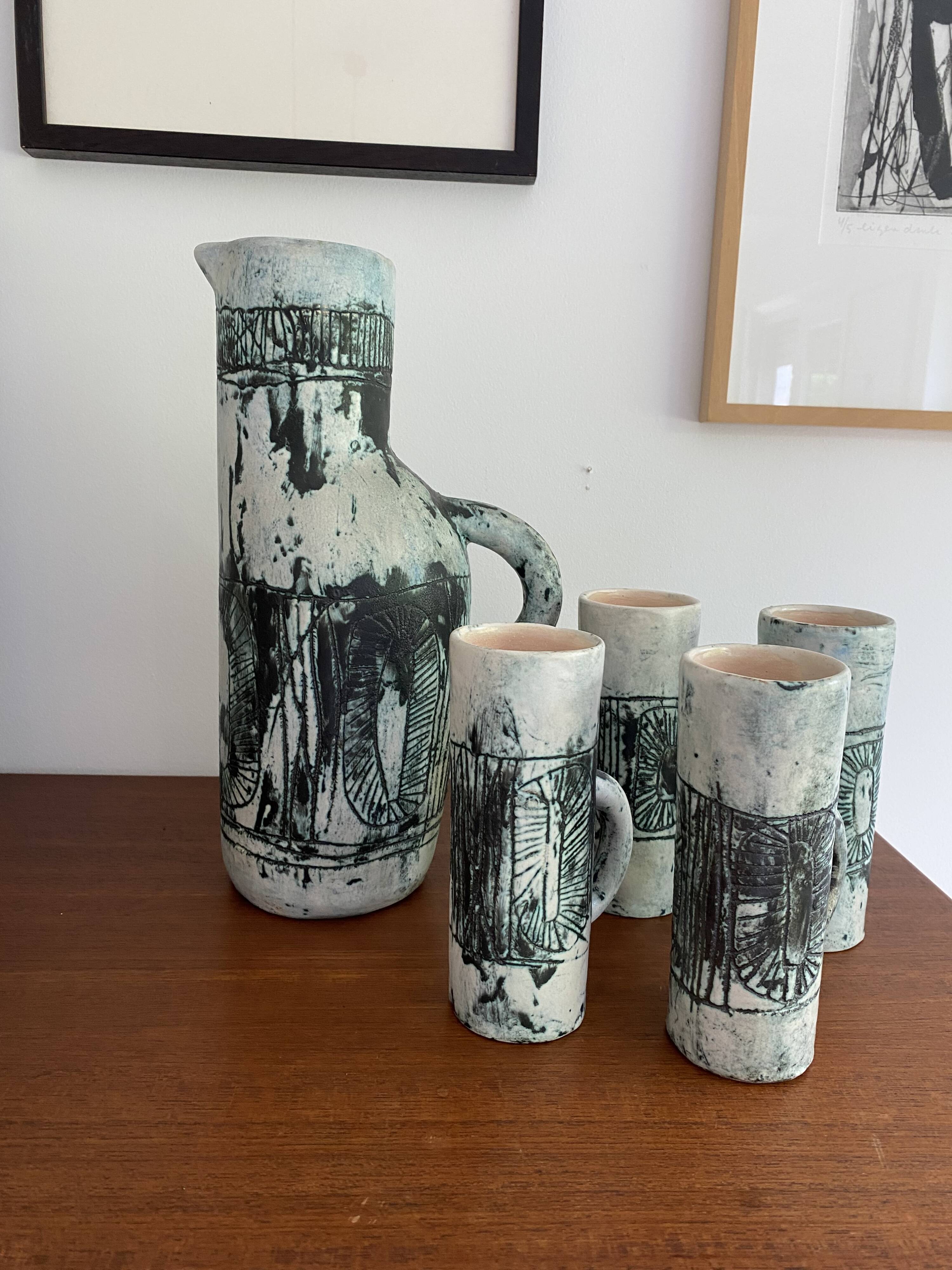 Jacques Blin orangeade set (5 pieces)