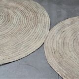 Round carpet in vegetable fibers diameter 120 cm