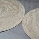 Round carpet in vegetable fibers diameter 120 cm