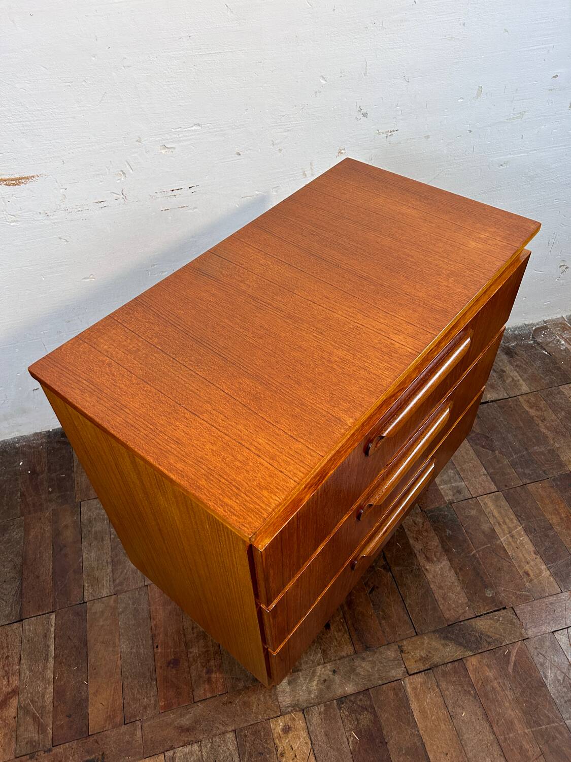 Mid century retro vintage teak chest of drawers 1960