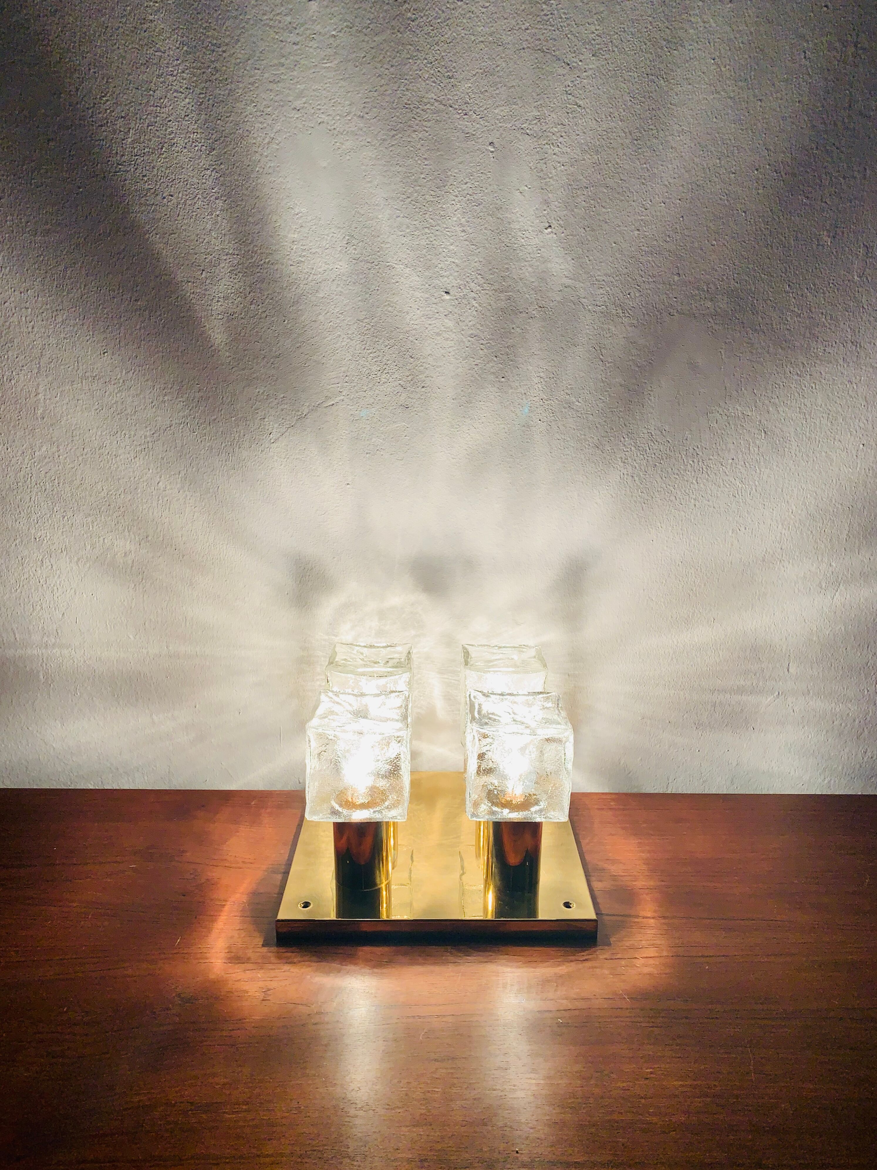 Ice Cube Flush Light by J.T. Kalmar for Franken KG