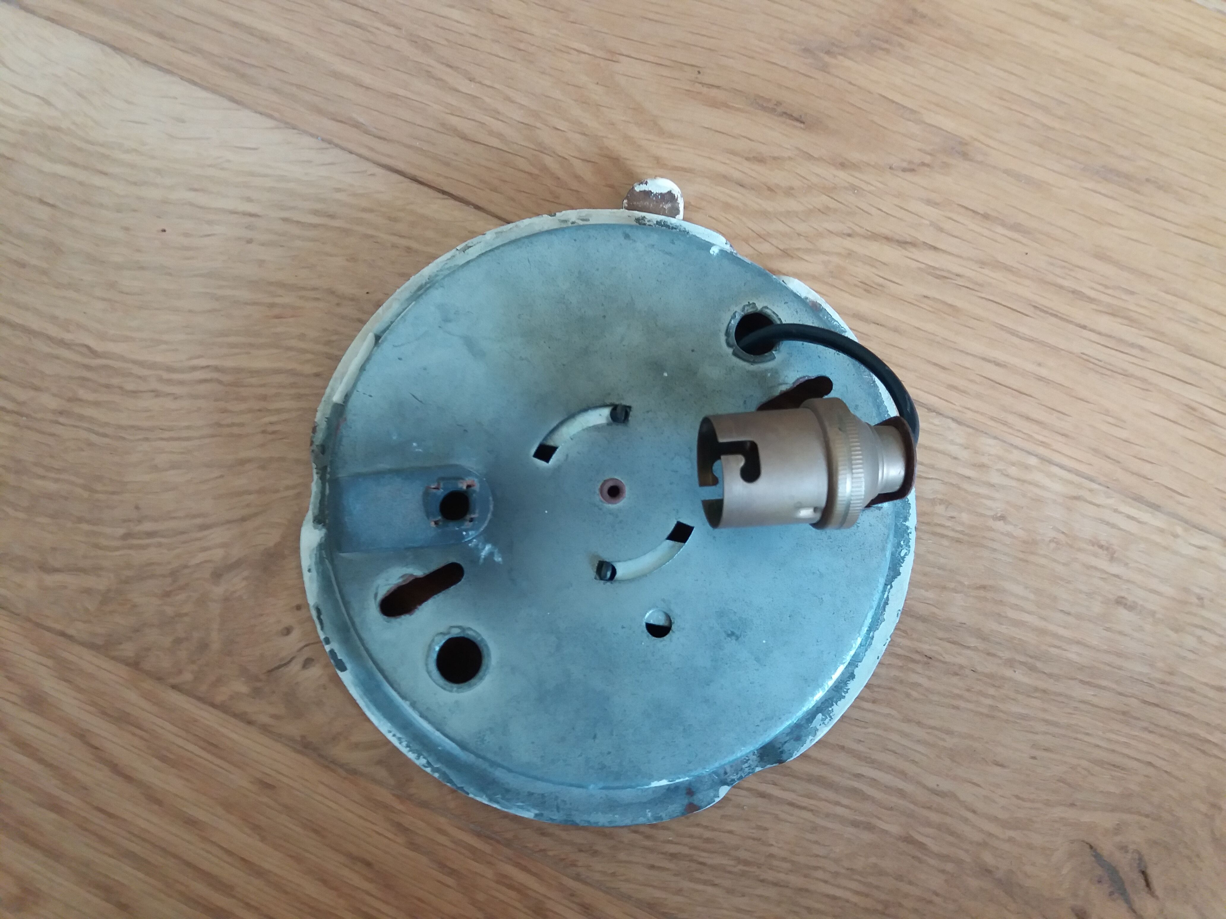 Wall lamp opaline globe diameter 25 cm