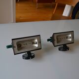 Pair of postmodernist wall sconces, 1980