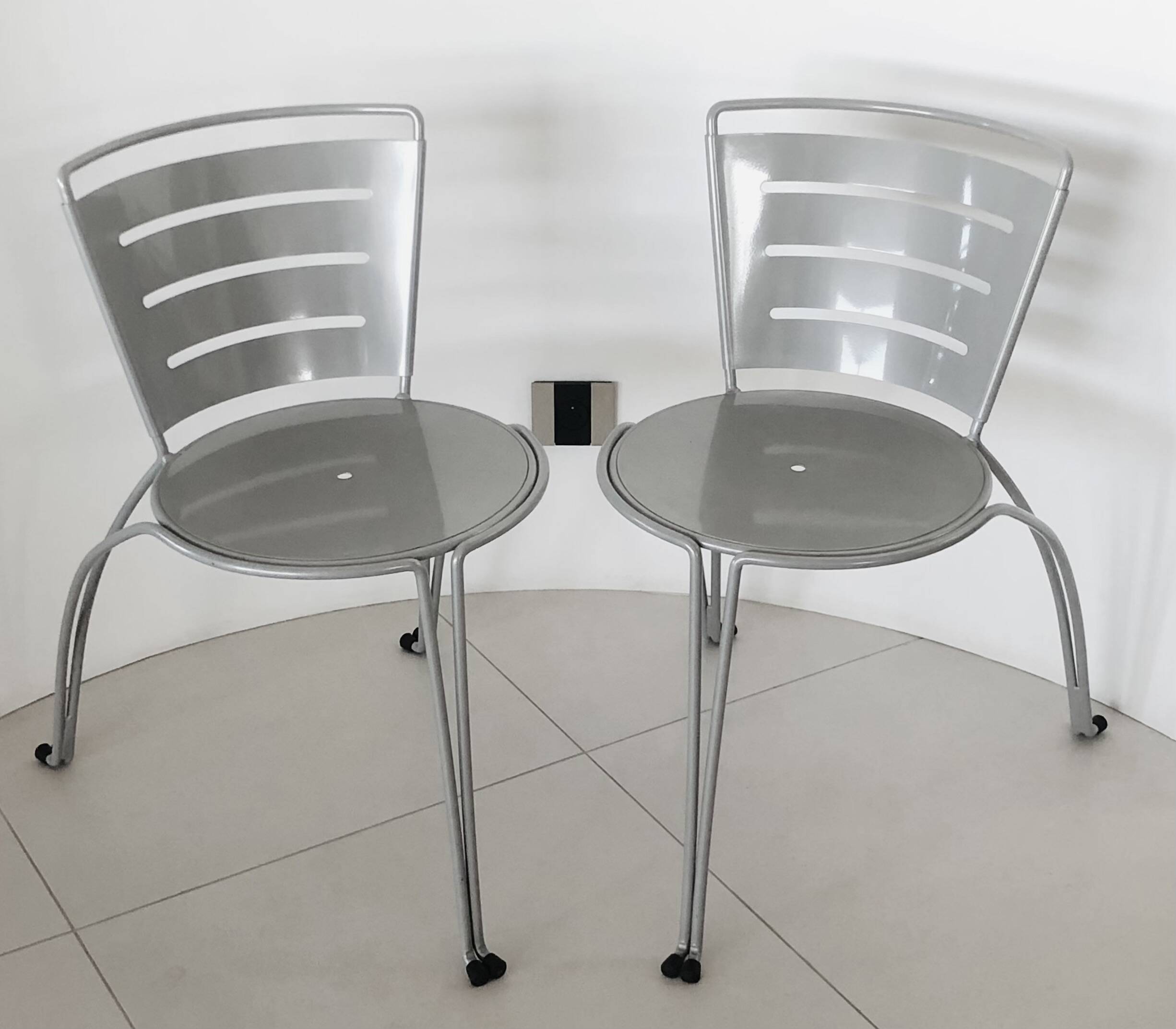 Chaises Jardin de la Fontaine par jean-Michel Wilmotte pour Tebong, France 1987