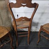 4 chaises anciennes paillées