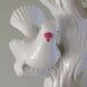 Vintage Italian ceramic table lamp with doves.