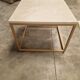 Coffee table 60x60 cream marble