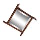 Bevelled bamboo mirror