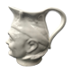 Former white ceramic pitcher shape head 70s vintage