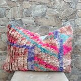 Magnifique coussin Kilim berbère vintage du Maroc