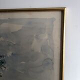 Watercolor by Georges Prestat River in Central African Republic