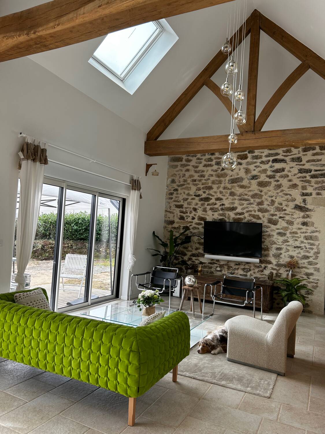 Ruché Sofa Ligne Roset lime green