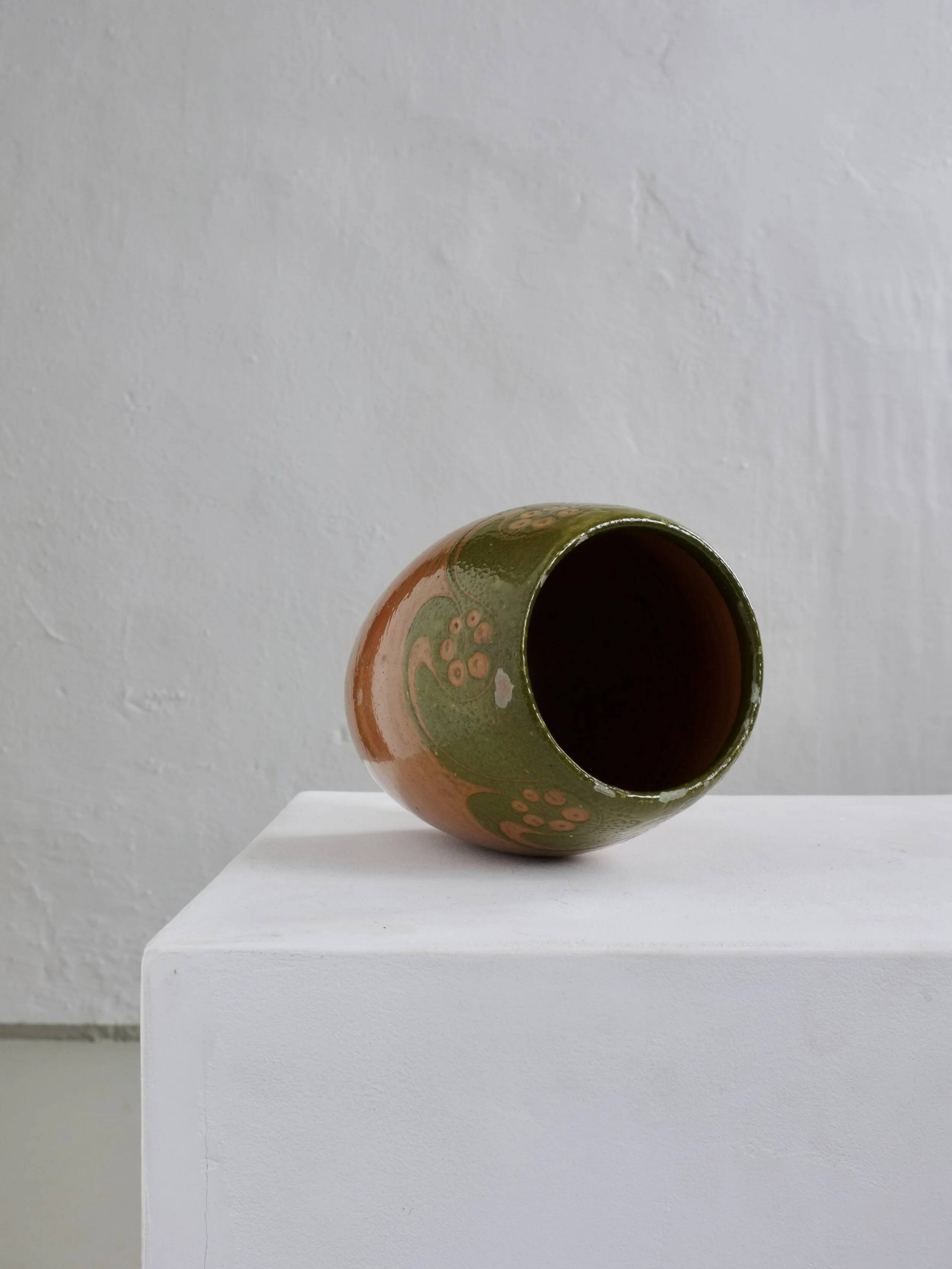 Art Nouveau terracotta vase | Manner of Alfred William Finch | 1900s