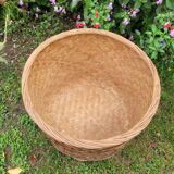 large vintage wicker basket from the 70s.