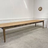 Large oak and fir table with honey patina
