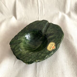 Green alabaster ashtray