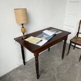 Lampe de table ananas céramique et laiton 1950