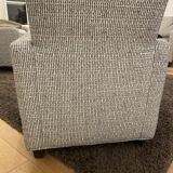 2 Chester armchairs in Italian heather gray fabric published by Habitat
