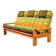 Rainbow Color Yngve Ekstrom Pinewood 3-Seat Dymling Sofa for Swedese 1970s