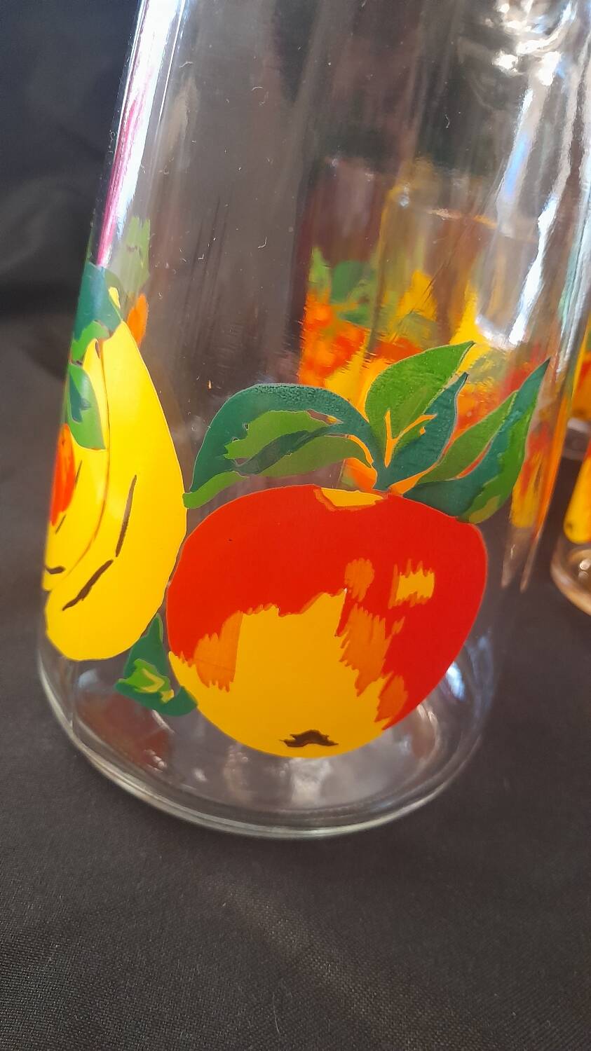 Orangeade service vmc reims 1 carafe and 6 glasses