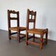 2 Brutalist rope chairs mid 1900s