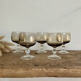 5 smoked liqueur glasses