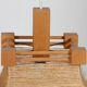 Vintage wooden and rope pendant light, 1960