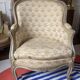 Bergère fauteuil de style Louis XV