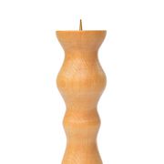 Wooden modernist candlestick, Denmark, 1970s.
