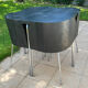 Black set fusion for ikea 1 table with 4 chairs