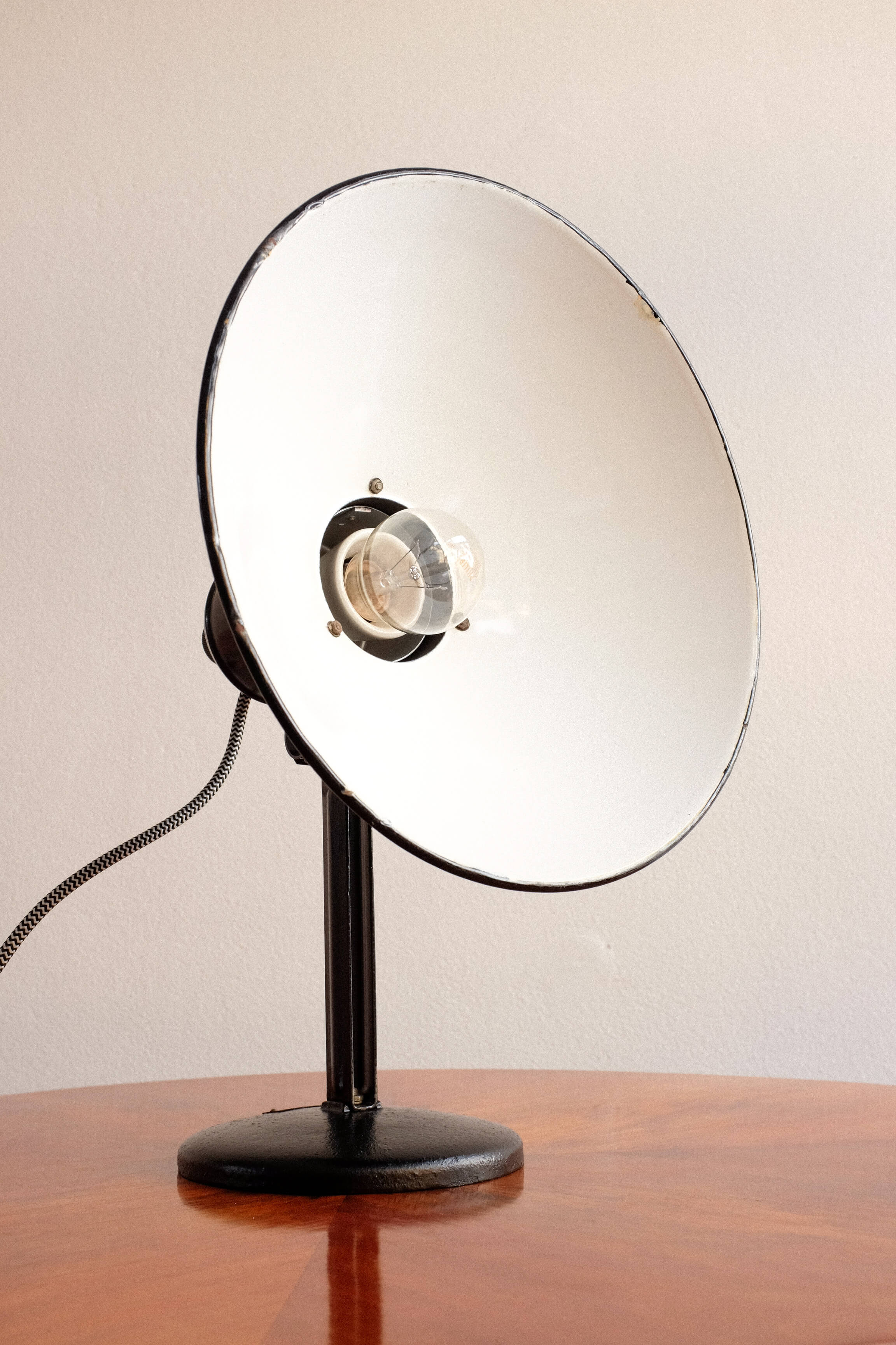 Industrial Czechoslovakian Adjustable Table Lamp, 1960s
