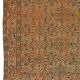 Vintage Turkish Carpet Floral Terracotta and Brown 260 x 158 cm