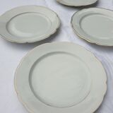 Set 7 plates porcelain gold fillets Seltmann Bavaria