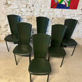6 Roche Bobois chairs, 1980s vintage