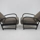 Paire de fauteuils réglables Kropacek Kozelka, Tchécoslovaquie, 1940